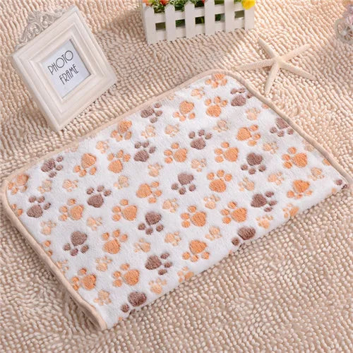 3 Sizes Cute Warm Pet Bed Mat Cover Towel
