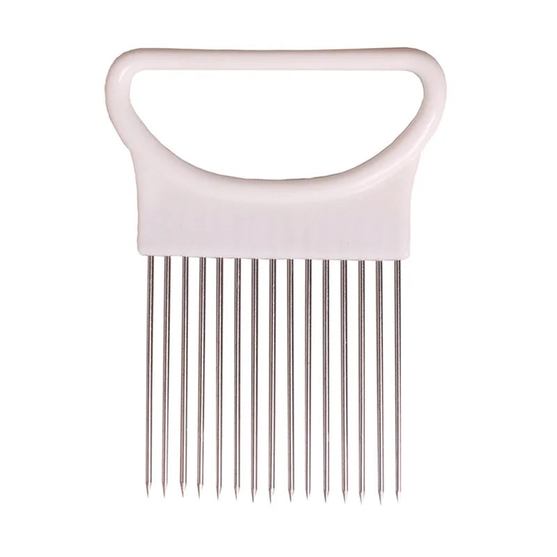 1/4Pc Stainless Steel Onion Needle Onion Fork Vegetables Fruit Slicer