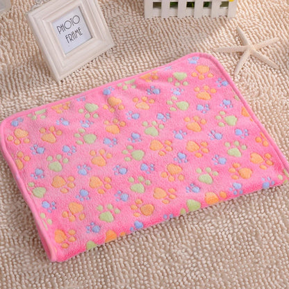 3 Sizes Cute Warm Pet Bed Mat Cover Towel