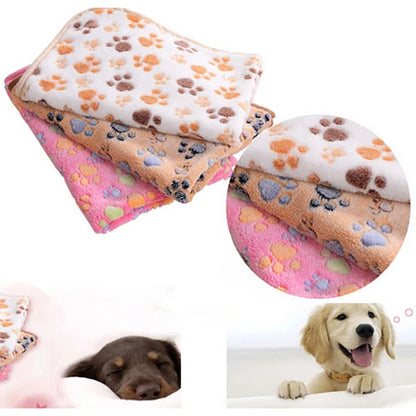 3 Sizes Cute Warm Pet Bed Mat Cover Towel