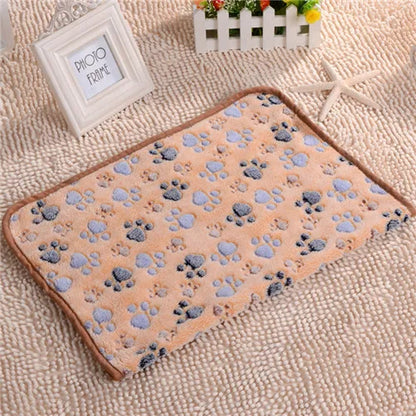 3 Sizes Cute Warm Pet Bed Mat Cover Towel