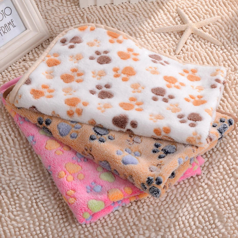 3 Sizes Cute Warm Pet Bed Mat Cover Towel