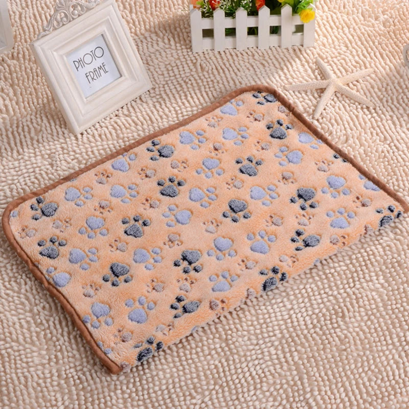 3 Sizes Cute Warm Pet Bed Mat Cover Towel