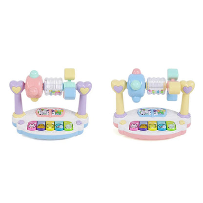 Children Baby Rotating Music Piano With Light Sound Educational Toy