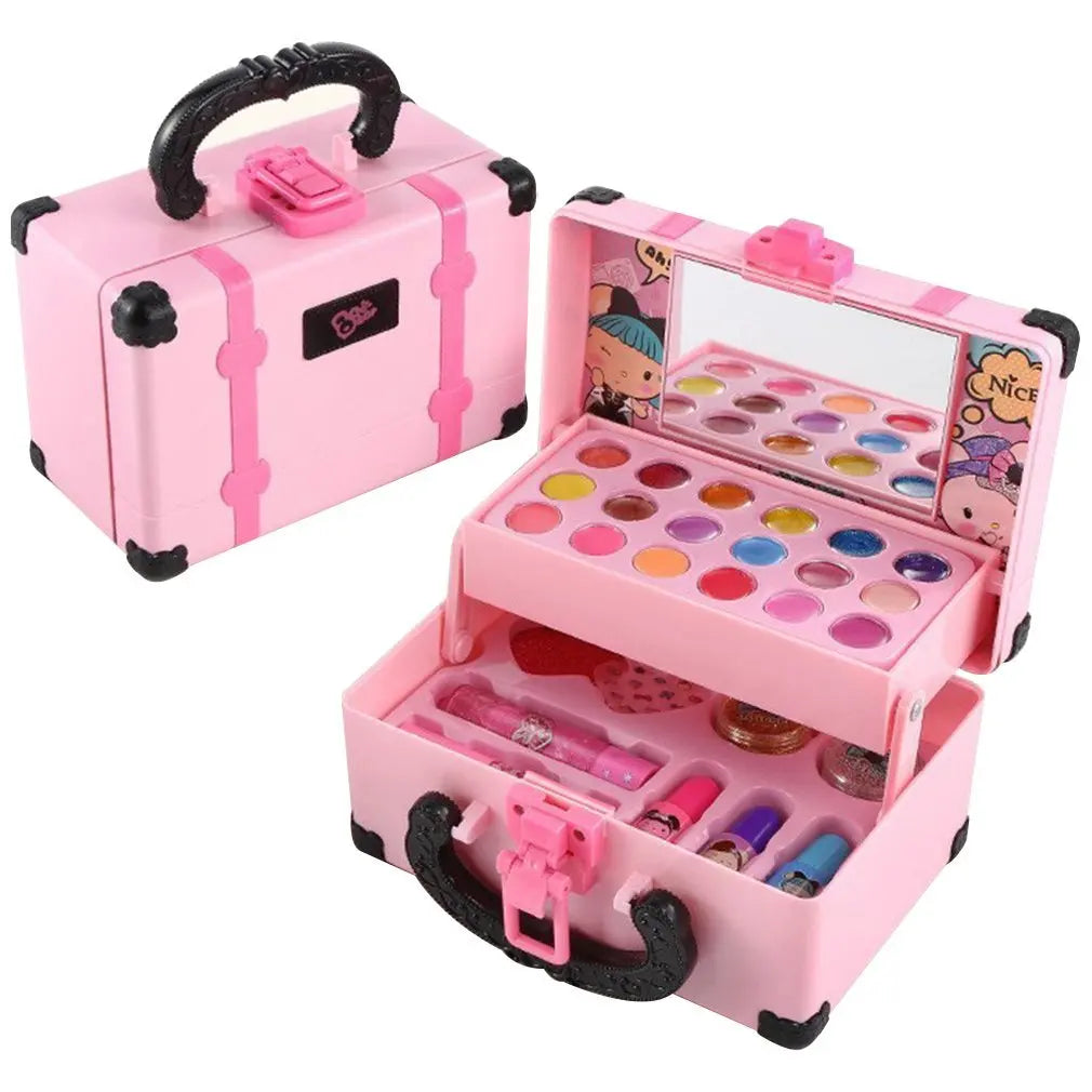 Children Makeup Cosmetics Pretend Playing Box