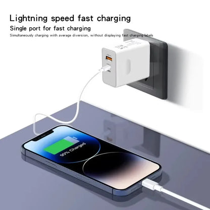 120W Fast Charger USB Type C PD Cable Fast Charging Quick Charge Adapter For iPhone 16/15 Pro Xiaomi Samsung Oneplus Huawei