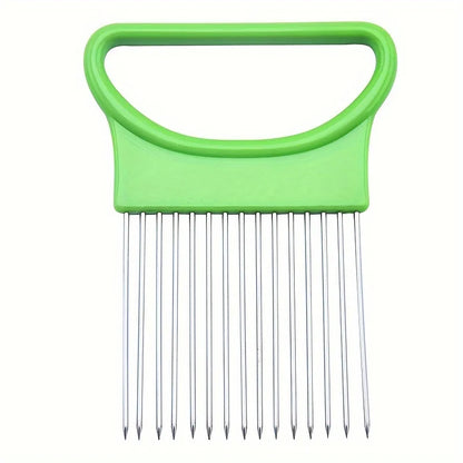1/4Pc Stainless Steel Onion Needle Onion Fork Vegetables Fruit Slicer