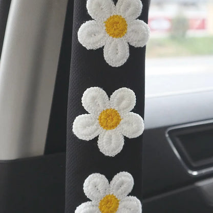 2Pcs Flower Shoulder Pad Car Seat Belt