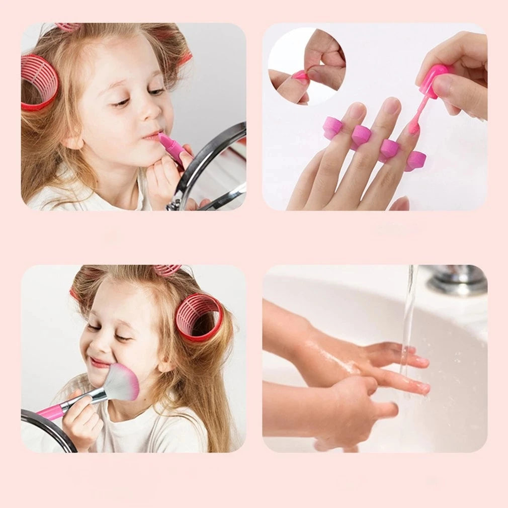 Children Makeup Cosmetics Pretend Playing Box