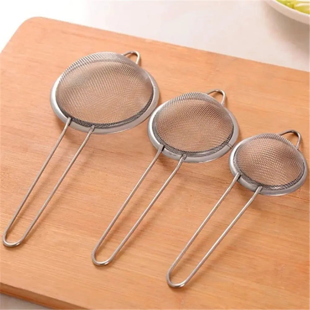 3Pcs Stainless Steel Juice & Soya Milk Strainer