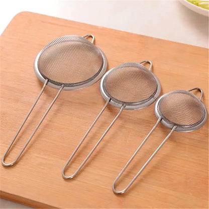 3Pcs Stainless Steel Juice & Soya Milk Strainer
