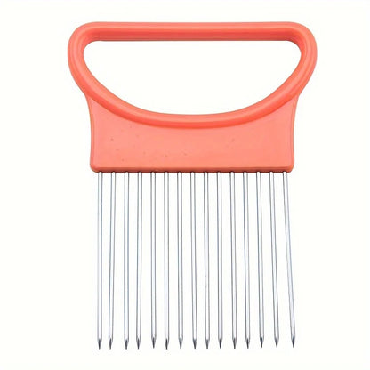 1/4Pc Stainless Steel Onion Needle Onion Fork Vegetables Fruit Slicer